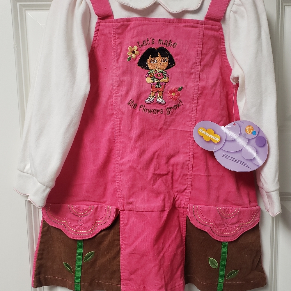 Brand New w/ Tags, Dora the Explorer One Piece LS Dress, Girls 3T